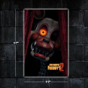 Five Nights at Freddy's 2 movie poster - 11x17 art print merch fnaf foxy mangle